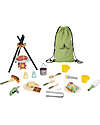 Tooky Toy Wooden Camping Set - 35 Pieces - 28 x 38 x 33 cm - 3+ Years Pretend Play