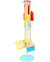 Tooky Toy Wooden Cleaning Play Set - 25 x 25 x 79 cm - From 3 Years - Includes 6 Pieces Pretend Play