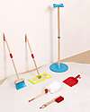 Tooky Toy Wooden Cleaning Play Set - 25 x 25 x 79 cm - From 3 Years - Includes 6 Pieces Pretend Play