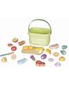 Tooky Toy Wooden Cutting Food Set - From 3 Years - Includes 31 Pieces Wooden Food