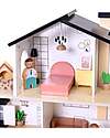 Tooky Toy Wooden Dollhouse - 20 Pieces - 50 x 19.5 x 41 cm - 3+ Years Dolls Houses