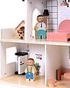 Tooky Toy Wooden Dollhouse - 20 Pieces - 50 x 19.5 x 41 cm - 3+ Years Dolls Houses