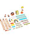 Tooky Toy Wooden Dominoes - 57 Pieces - 3+ Years Wooden Blocks and Construction Sets