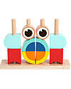 Tooky Toy Wooden Interlocking Toy - Animals - 18 Pieces - 24m+ Wooden Stacking Toys