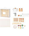 Tooky Toy Wooden Kitchen Set - 23 pieces - 30 x 25.5 x 27 cm - 3+ Years Toy Kitchens