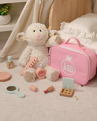 Tooky Toy Wooden Makeup Set - 11 Pieces - 22 x 8 x 16.5 cm - 3+ Years Pretend Play