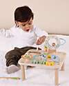Tooky Toy Wooden Multi-Activity Table - Forest - 29.5 x 29.5 x 27.7 cm - From 18 Months Sensory Games_