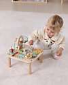 Tooky Toy Wooden Multi-Activity Table - Forest - 29.5 x 29.5 x 27.7 cm - From 18 Months Sensory Games_