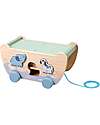 Tooky Toy Wooden Noah’s Ark - 26 x 17 x 20.5 cm - From 24 Months - Includes 22 Pieces Wooden Animals