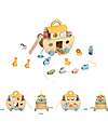 Tooky Toy Wooden Noah’s Ark - 26 x 17 x 20.5 cm - From 24 Months - Includes 22 Pieces Wooden Animals