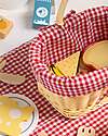 Tooky Toy Wooden Picnic Basket - 23 Pieces - 22 x 15 x 25 cm - 3+ Years Wooden Food