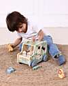Tooky Toy Wooden Shape Sorting Game - Animal Jeep - 26 x 16.3 x 17.7 cm - From 18 Months Wooden Stacking Toys