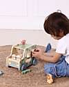 Tooky Toy Wooden Shape Sorting Game - Animal Jeep - 26 x 16.3 x 17.7 cm - From 18 Months Wooden Stacking Toys