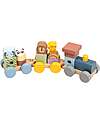 Tooky Toy Wooden Train - Animals - 16 Pieces - 31.9 x 7 x 9.1 cm - 18m+ Wooden Toy Cars, Trains & Trucks