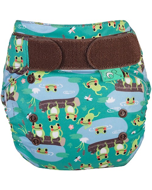 Tots Bots Easy Fit STAR All in One Cloth Nappy - 5 Little Speckled Frogs Washable Nappies