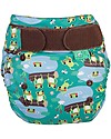 Tots Bots Easy Fit STAR All in One Cloth Nappy - 5 Little Speckled Frogs Washable Nappies