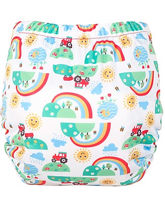 Tots Bots Frugi Easy Fit STAR All in One Cloth Nappy - Happy Days Washable Nappies