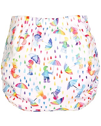 Tots Bots PeeNut Wrap Waterproof Cover for Reusable Nappies - Dilly Dally - From recycled plastic! Washable Nappies