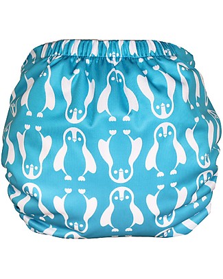 Tots Bots PeeNut Wrap Waterproof Cover for Reusable Nappies - Nappy Feet - From recycled plastic! Washable Nappies