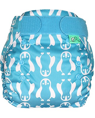 Tots Bots PeeNut Wrap Waterproof Cover for Reusable Nappies - Nappy Feet - From recycled plastic! Washable Nappies