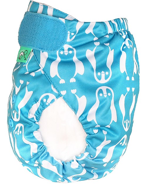 Tots Bots PeeNut Wrap Waterproof Cover for Reusable Nappies - Nappy Feet - From recycled plastic! Washable Nappies