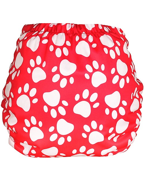 Tots Bots PeeNut Wrap Waterproof Cover for Reusable Nappies - Pawfect - From recycled plastic! Washable Nappies