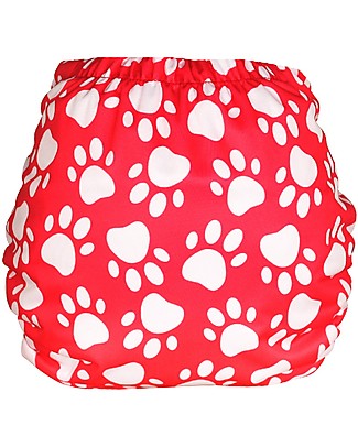 Tots Bots PeeNut Wrap Waterproof Cover for Reusable Nappies - Pawfect - From recycled plastic! Washable Nappies