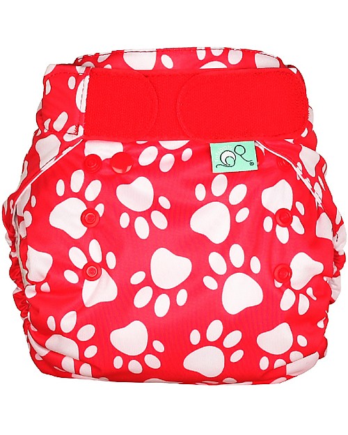 Tots Bots PeeNut Wrap Waterproof Cover for Reusable Nappies - Pawfect - From recycled plastic! Washable Nappies