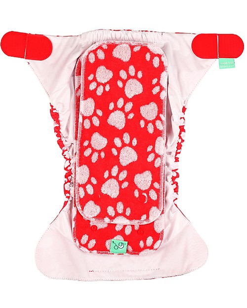 Tots Bots PeeNut Wrap Waterproof Cover for Reusable Nappies - Pawfect - From recycled plastic! Washable Nappies
