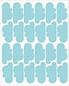Tresxics Fabric Wall Stickers - 20 Clouds - Light Blue Wall Stickers