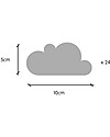 Tresxics Fabric Wall Stickers - 20 Clouds - Light Blue Wall Stickers