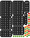 Tresxics Fabric Wall Stickers - Multiplication Table Wall Stickers