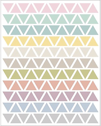 Tresxics Fabric Wall Stickers - Pastel Triangles Wall Stickers