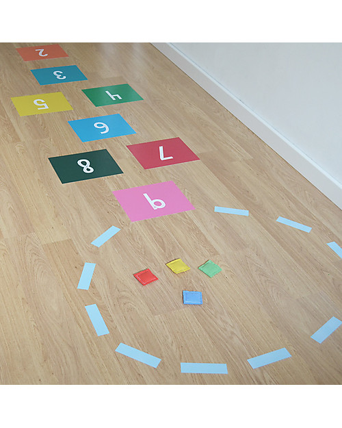 Tresxics Hopscotch Game Vinyl Stickers, Multicoloured Wall Decorations