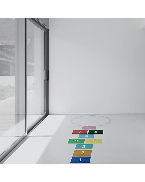 Tresxics Hopscotch Game Vinyl Stickers, Multicoloured Wall Decorations
