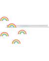 Tresxics Long Rainbow Shelf with Stickers - Plugs and Screws Included! Wall Stickers
