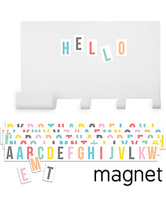 Tresxics Magnet Note Board Hook with Letters - 35 x 23 cm + 60 letters! Room Decorations