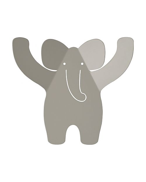 Tresxics Plain Coat Rack Elephant - Soft Grey - Steel Hangers