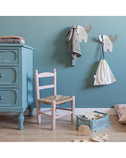 Tresxics Plain Coat Rack Elephant - Soft Grey - Steel Hangers