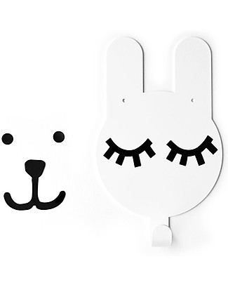 Tresxics Rabbit Wall Hook Tellkido and Tresxics, White - Customizable! Hangers & Hooks