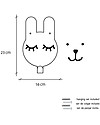 Tresxics Rabbit Wall Hook Tellkido and Tresxics, White - Customizable! Hangers