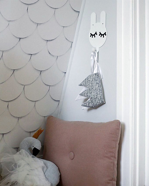 Tresxics Rabbit Wall Hook Tellkido and Tresxics, White - Customizable! Hangers