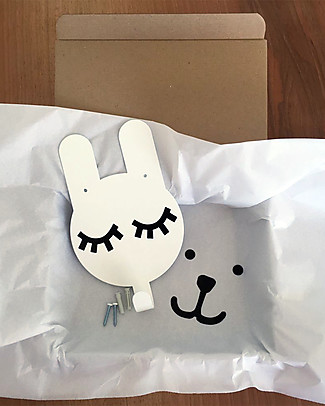 Tresxics Rabbit Wall Hook Tellkido and Tresxics, White - Customizable! Hangers