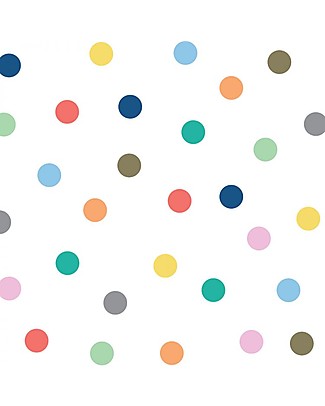Tresxics Removable Wall Stickers Dots, Assorted Colours - 100 stickers included! Wall Stickers