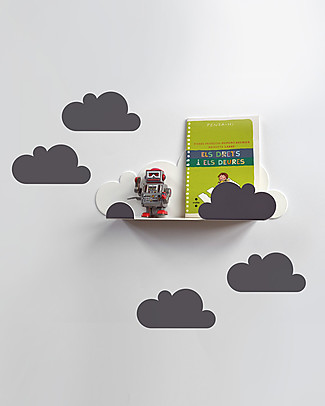 Tresxics Shelf Cloud with Stickers - Grey Shelves