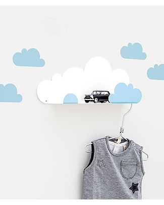 Tresxics Shelf Clouds with Stickers - Blue Shelves