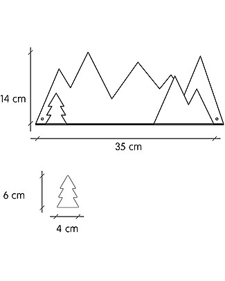 Tresxics Shelves Fir Trees - Black Shelves