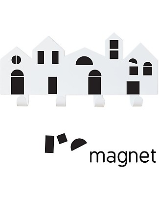 Tresxics Wall Hanger Village - With Interchangeable magnets to create your own designs! Hangers & Hooks