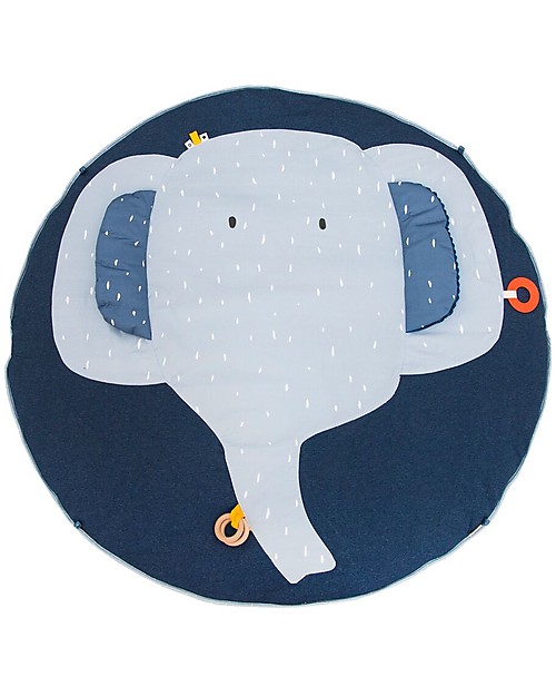 Trixie Activity Play Mat with Arches, Mrs Elephant - Many Activities! Baby Gym
