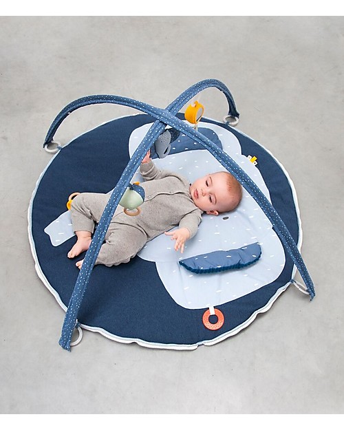 Trixie Activity Play Mat with Arches, Mrs Elephant - Many Activities! Baby Gym